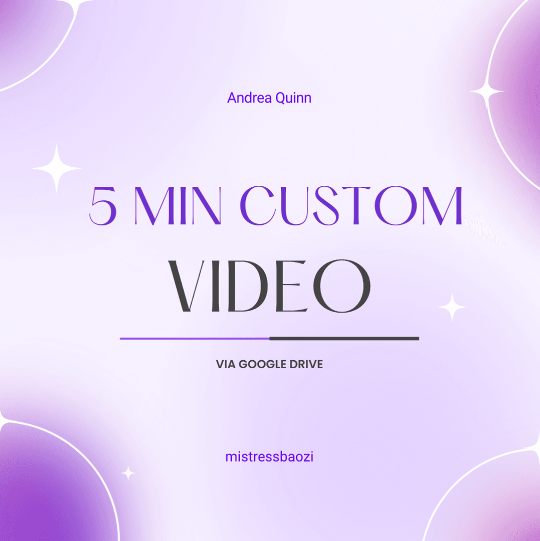 5 Minute Custom Video