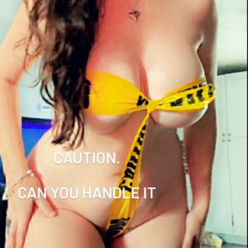 Caution tape bodysuit