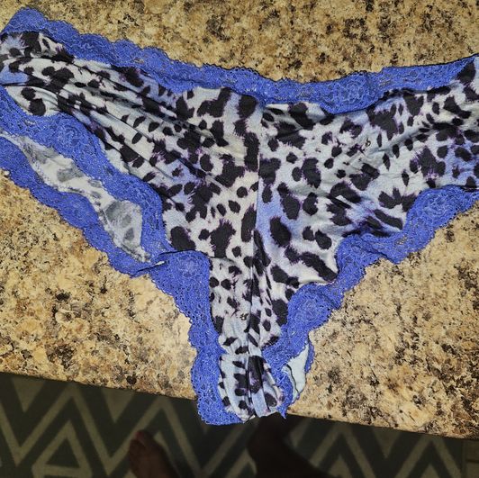 Victoria Secret Cheeky Panties Blue Leopard
