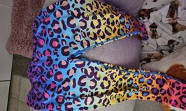 Rainbow leopard leggings