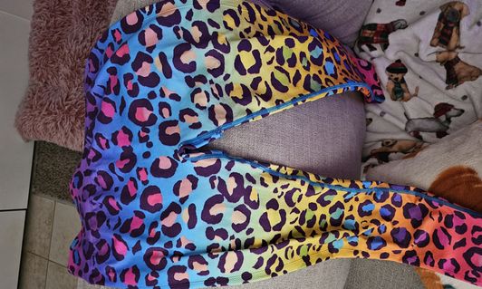 Rainbow leopard leggings