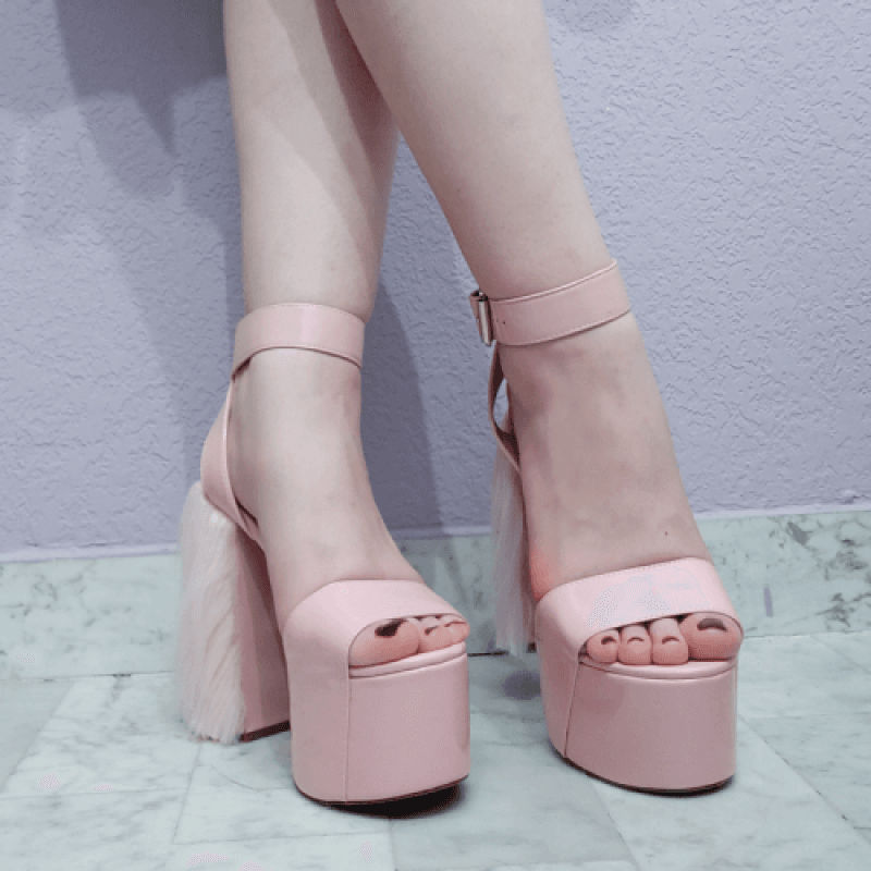 Photoset: Fluffy Heels Platforms