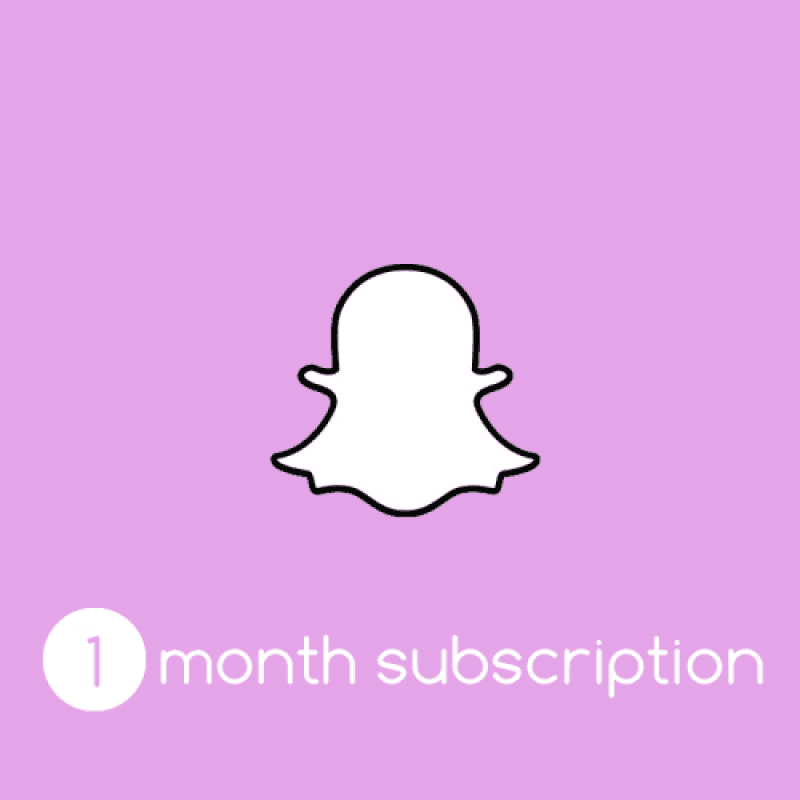 Snapchat: 1 Month