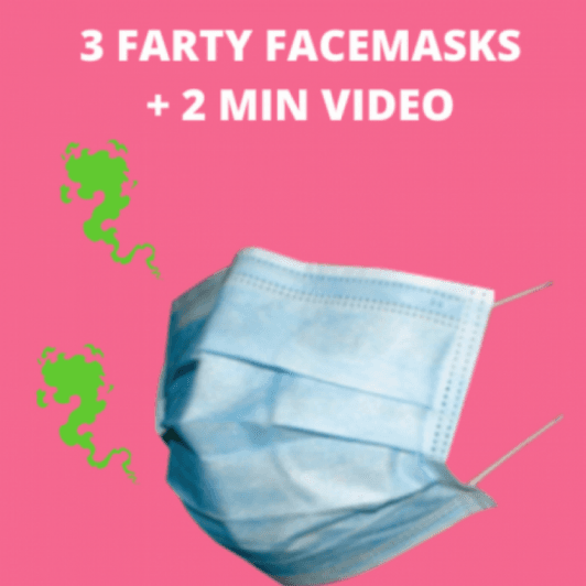 3 FART FACEMASKS with VIDEO