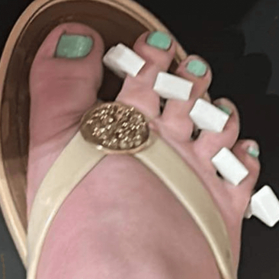 Pedicure with color of your choice