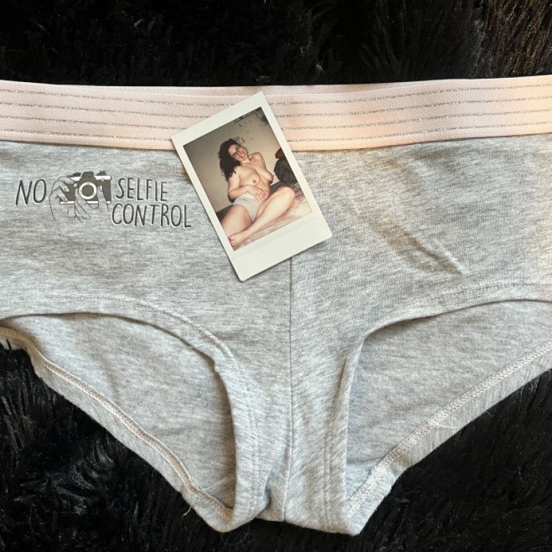 No Selfie Control Panties and Polaroid Photo