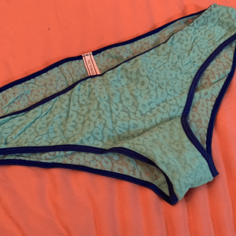 Victorias Secret Teal Leopard Panty