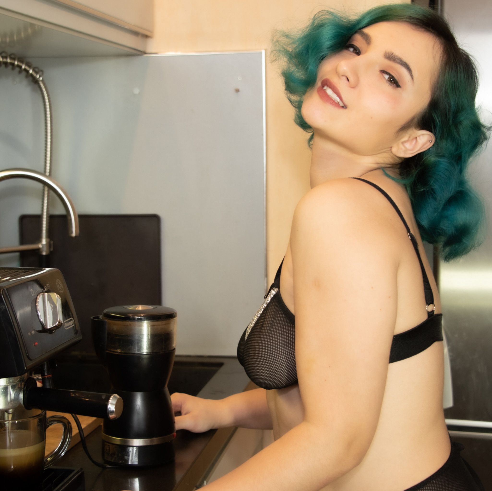 kitchen retro photoset naked