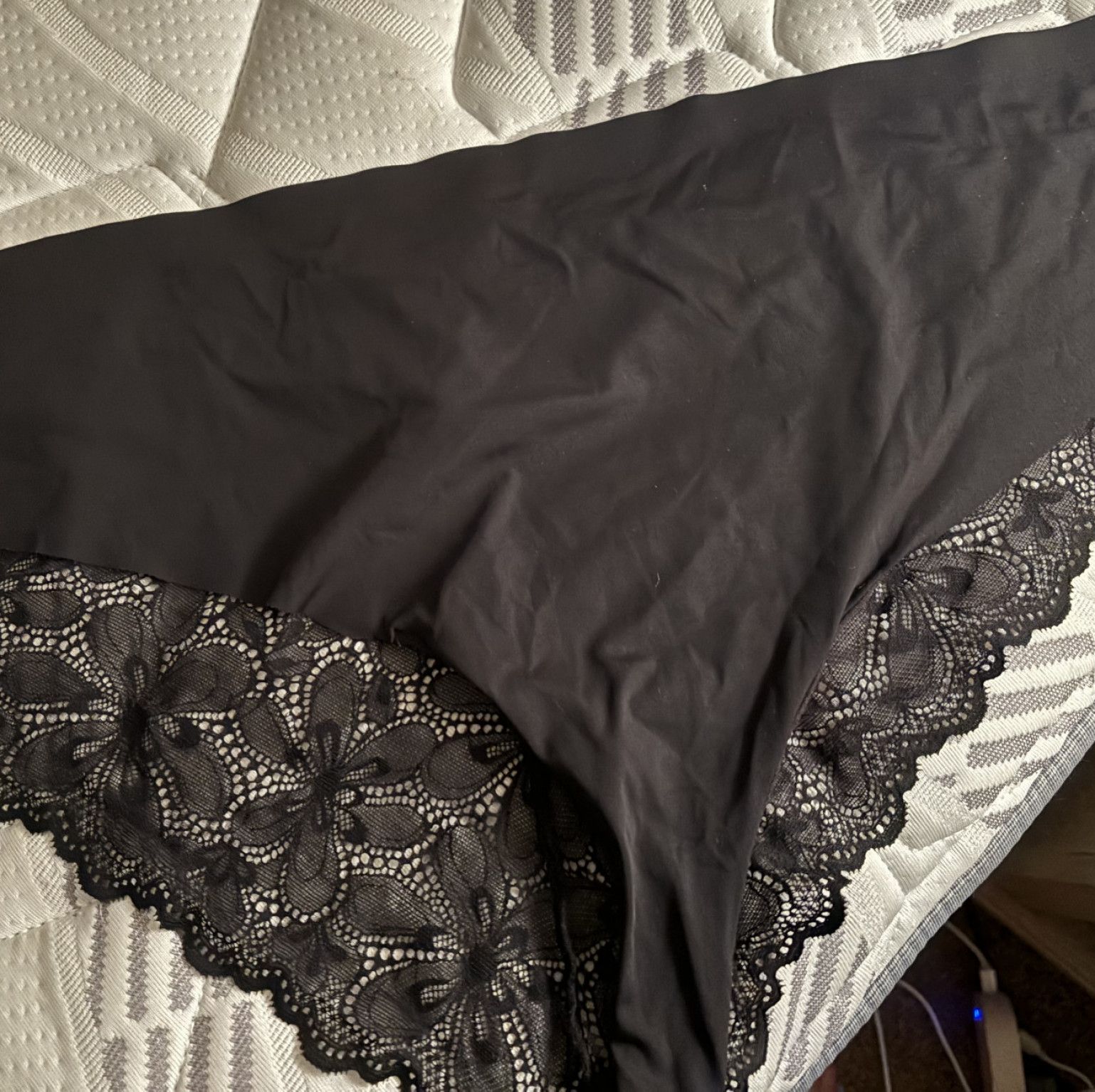 Black Lacey cheeky panties