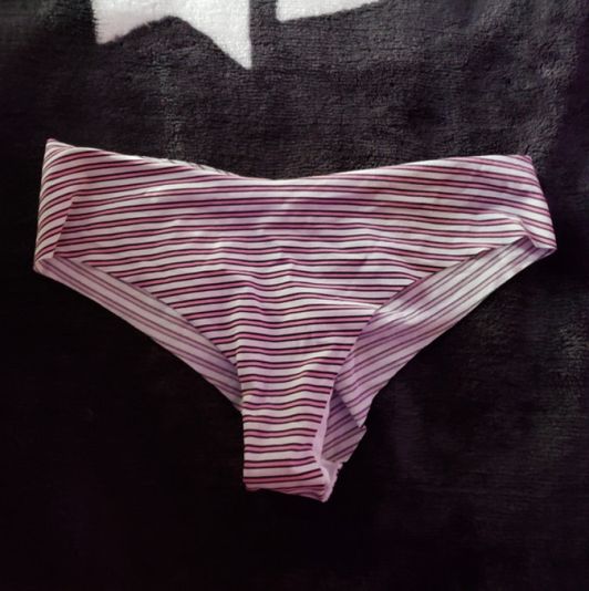 2 pink striped VS panties