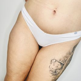 Worn white underwear