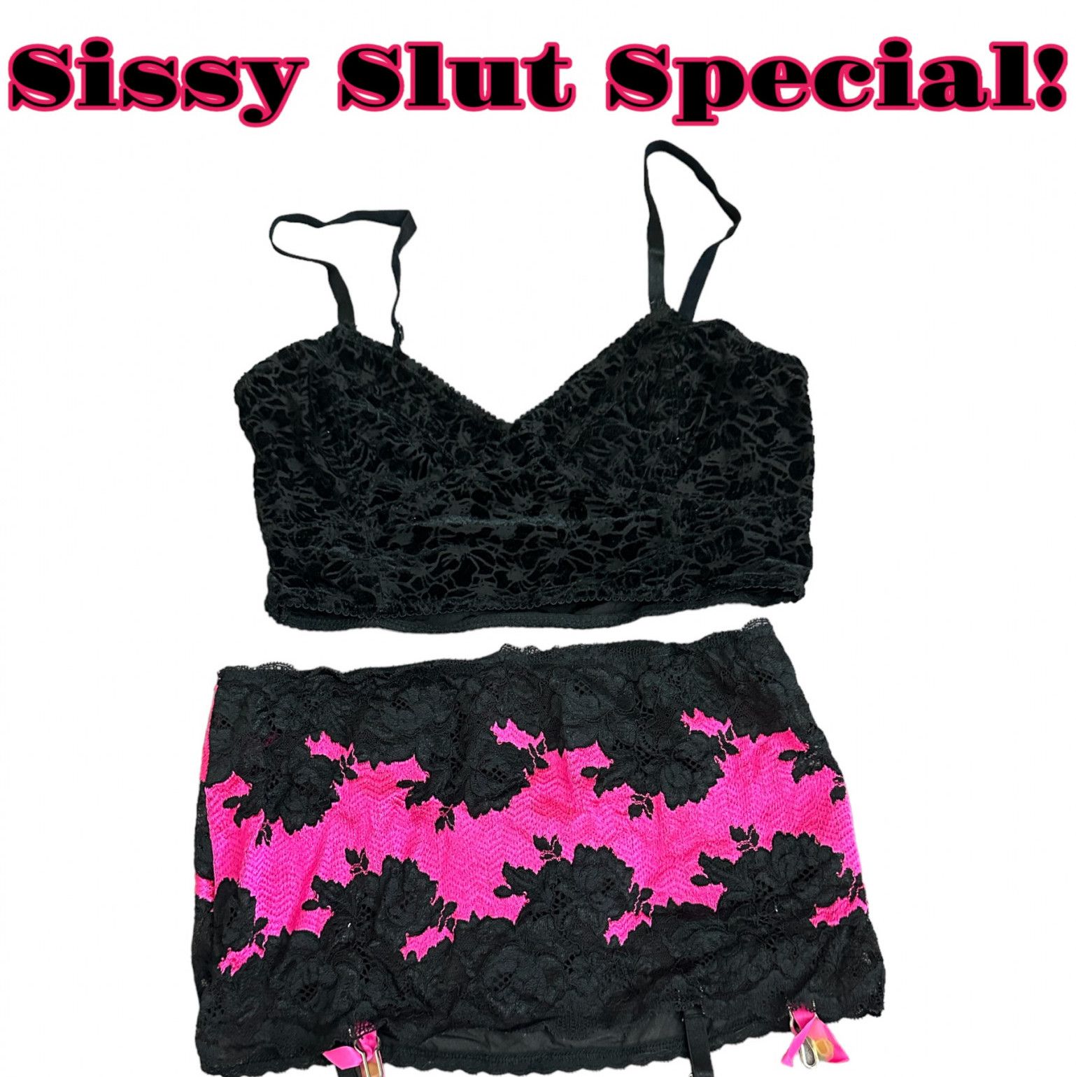 Sissy Slut Lingerie Set Special!