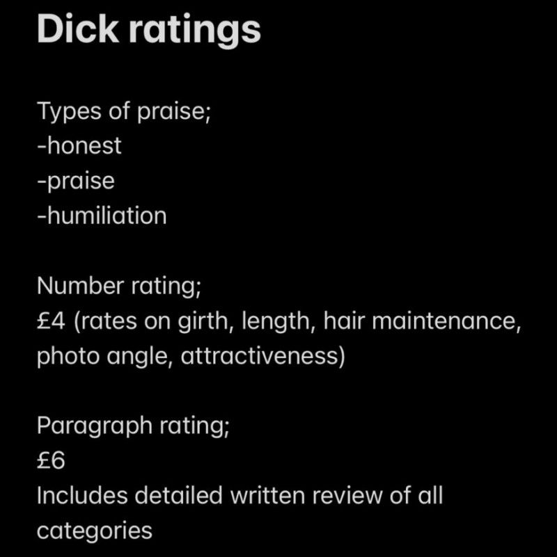 Dick Ratings