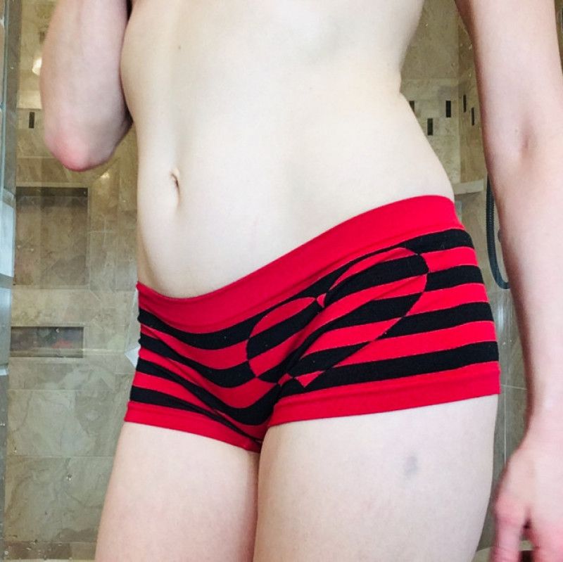 Red and Black Boyshorts