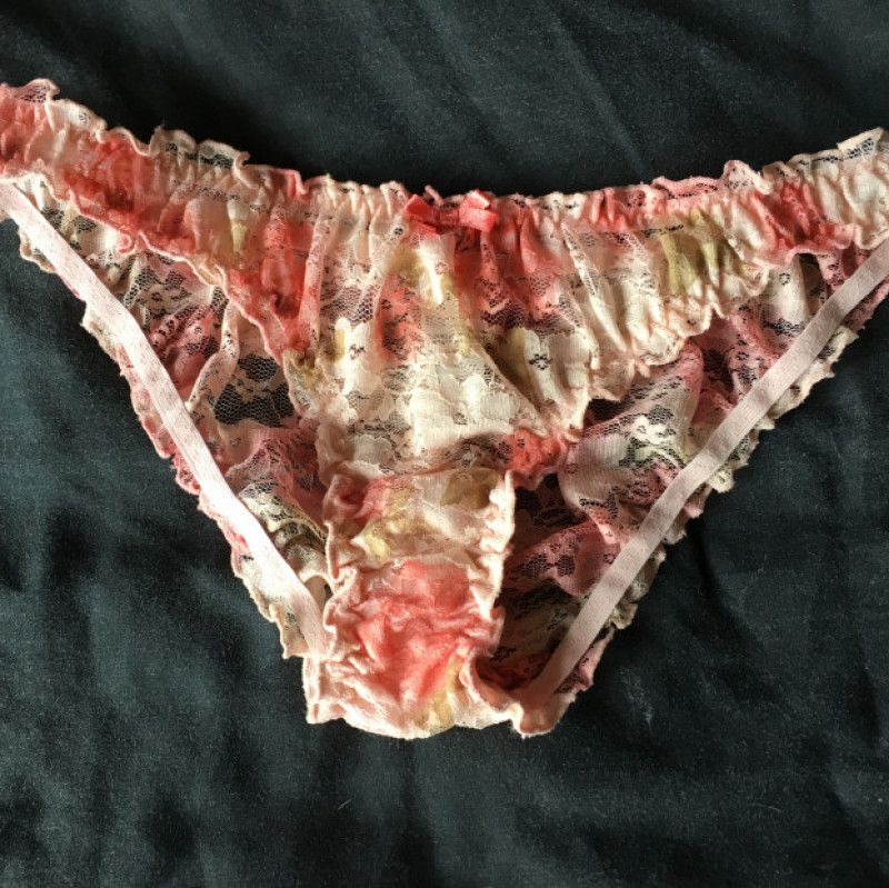 Worn See through floral panties