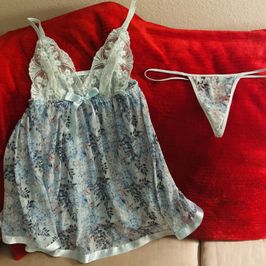 Light Blue Floral Nightie