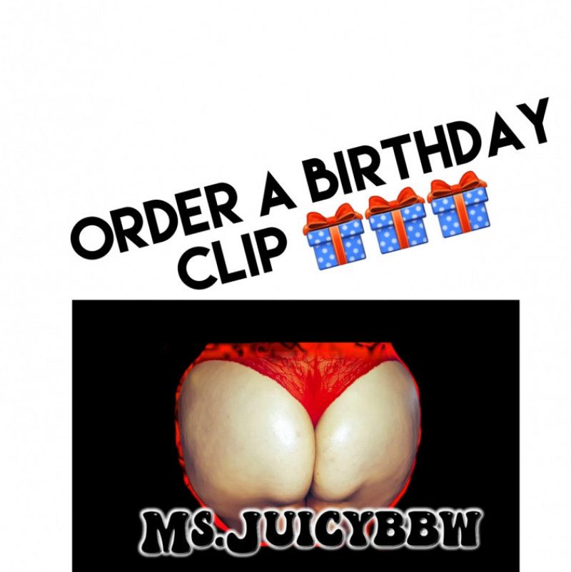 Personalised birthday clip