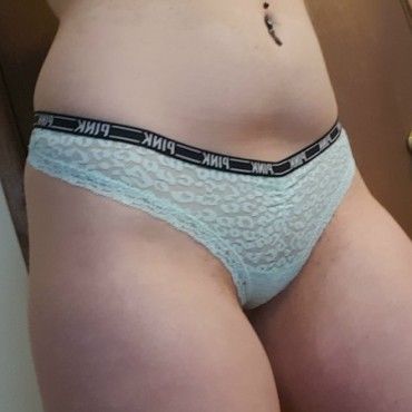 Blue Leopard PrintThong Panties