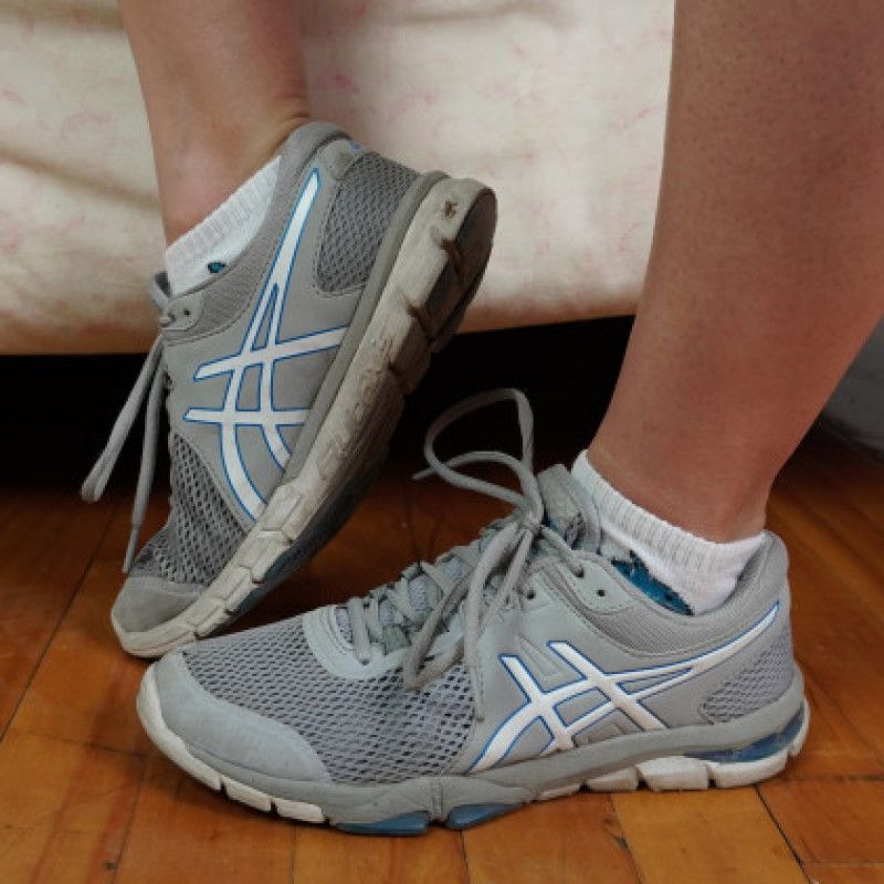 Dirty Grey Asics Gym Sneakers