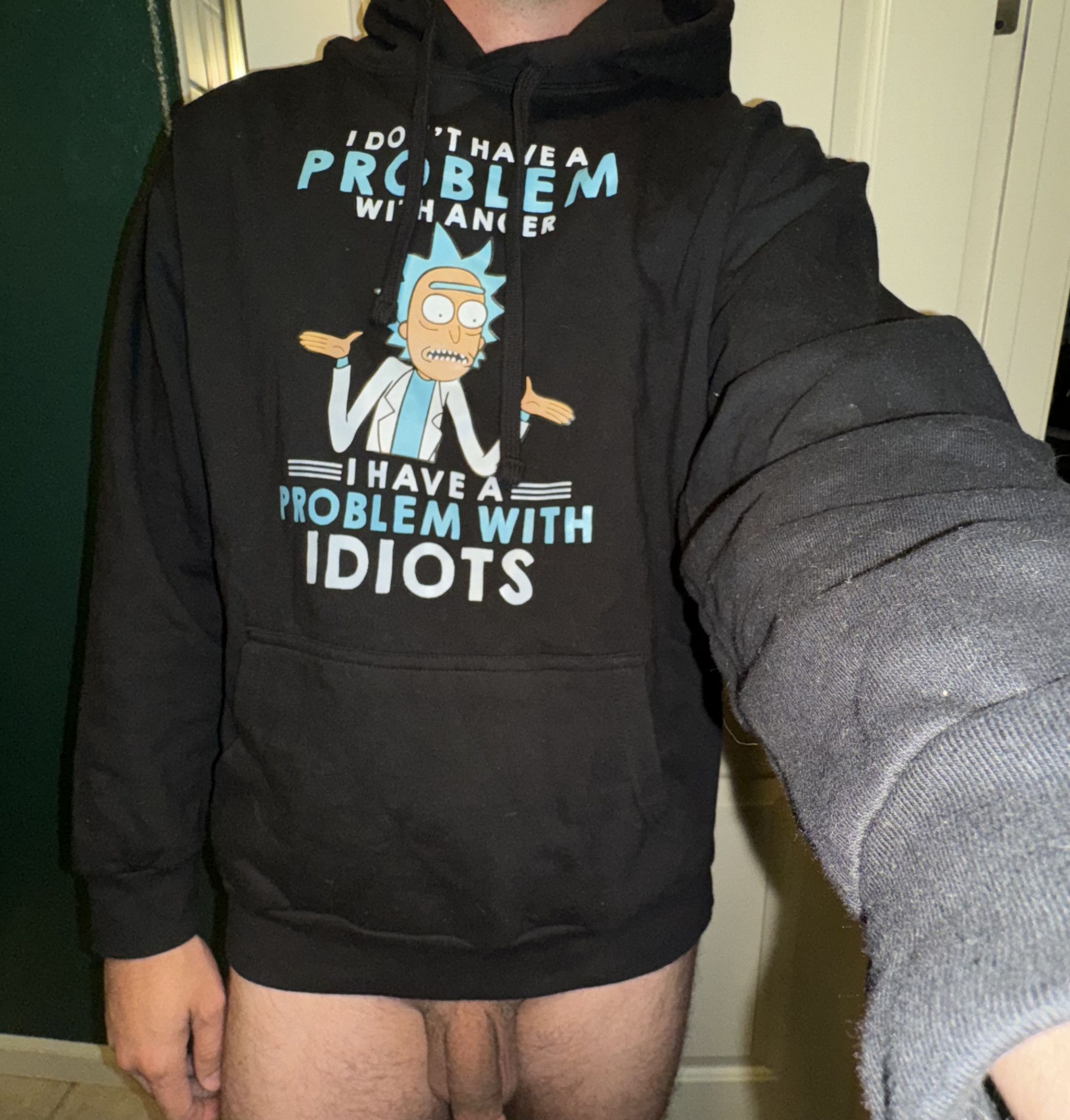 Hoody with choice of cum or pee