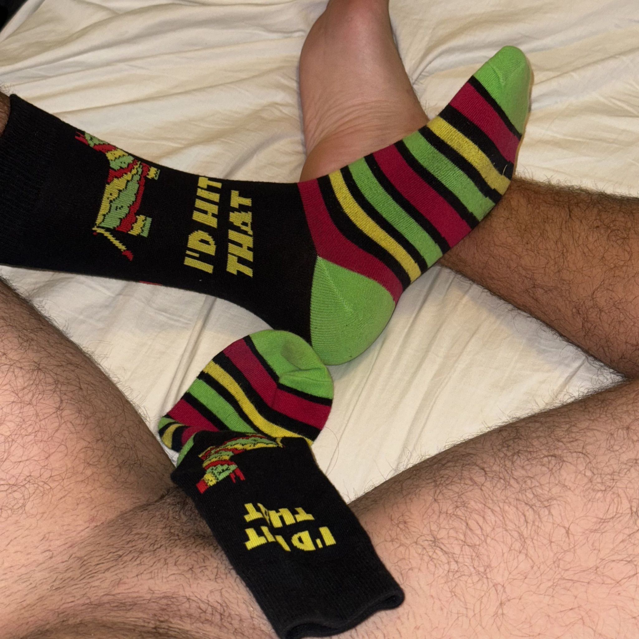 Socks with choice of cum or pee