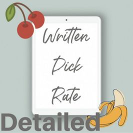 Written Dick Rate DETAILED