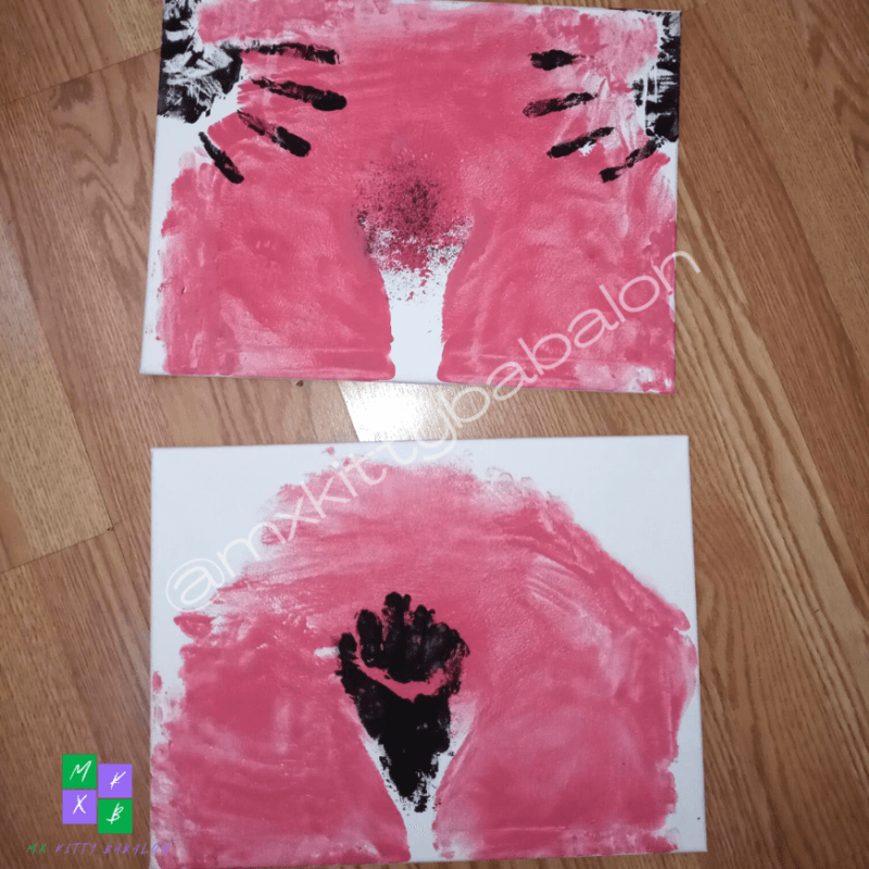 Pinky Pudenda 1 and 2 Body Print Art