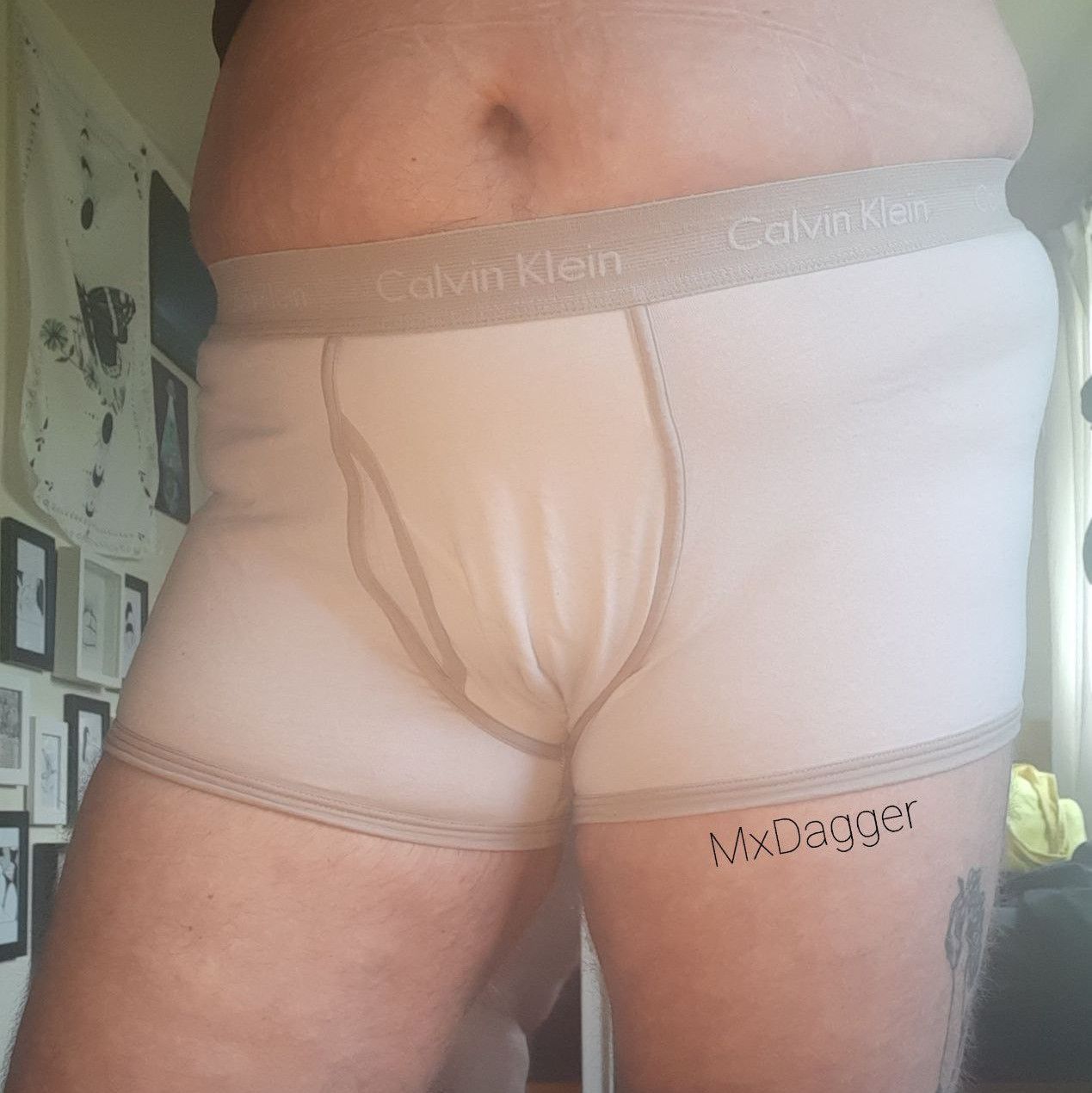 White XXL Calvin Klein Trunks