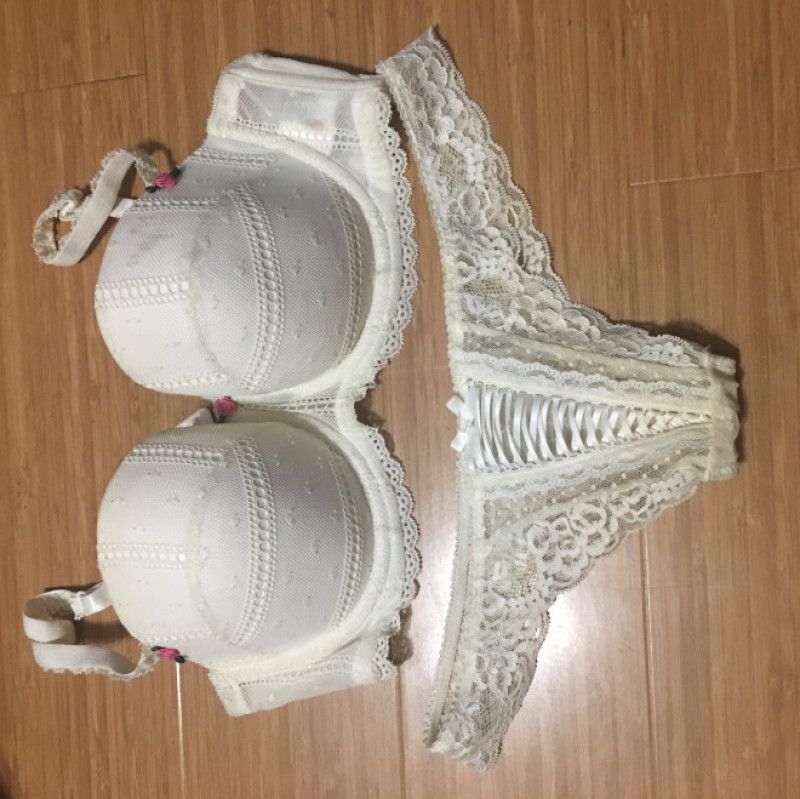 Cream Lace Panty Set