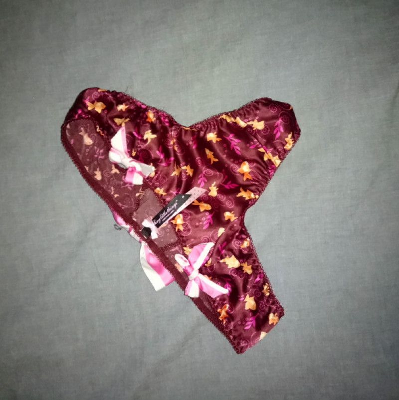 tanga panties with bows