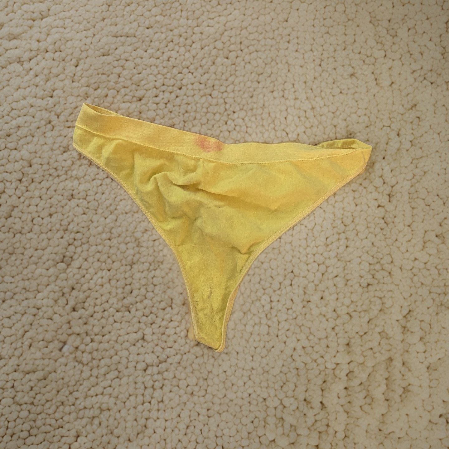 Yellow Worn Thong