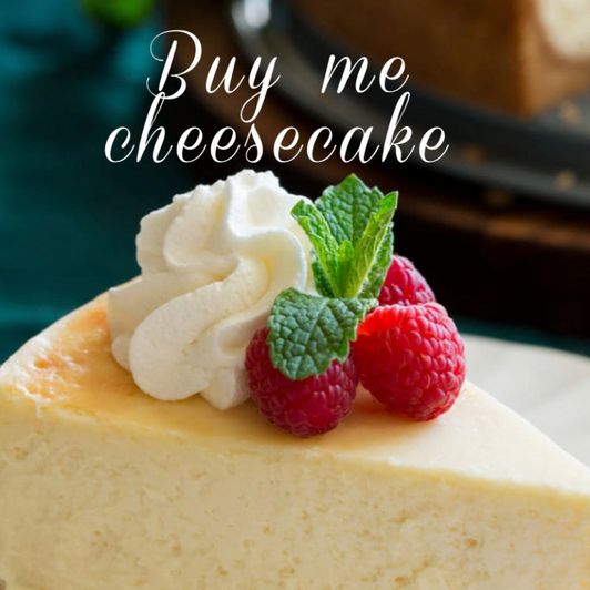 Cheesecake is my weakness