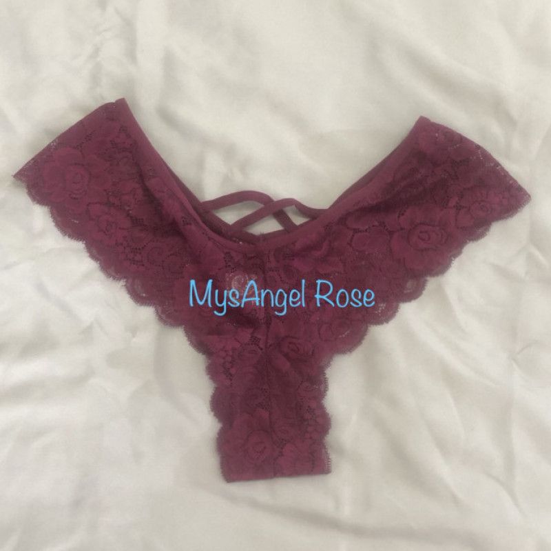 Burgundy Lace Panty