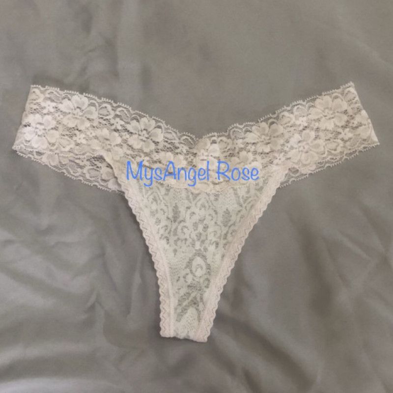 White and Gray Lace Panty