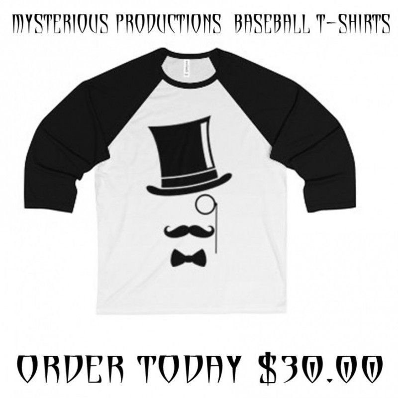 MYSTERIOUS PRODUCTIONS BASEBALL SHIRT