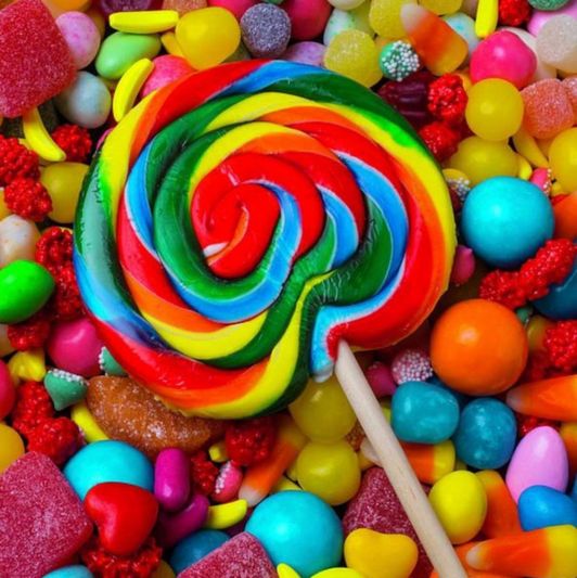 Rainbow lollypop