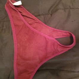 Burgundy Thong