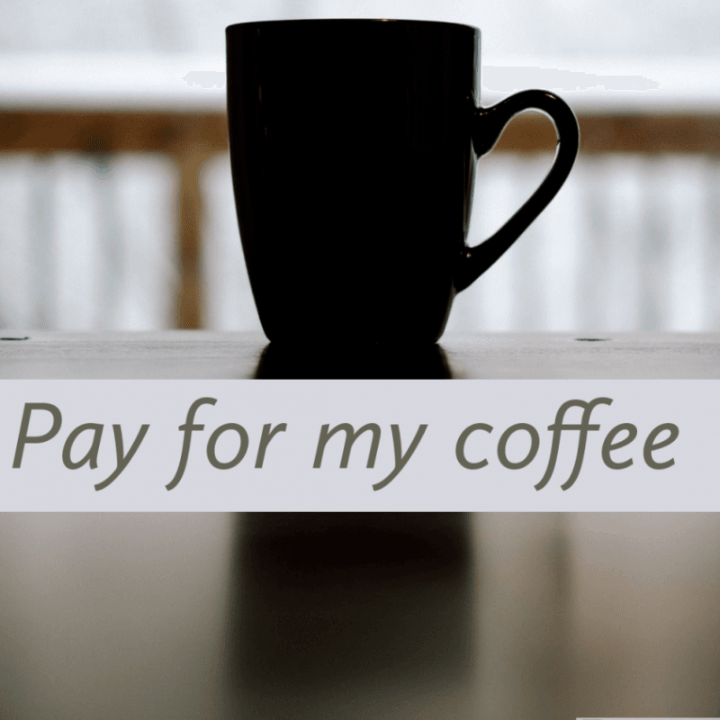 Pay for my morning coffee