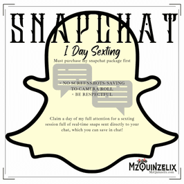 SnapChat AddOn: 1 Day Sexting