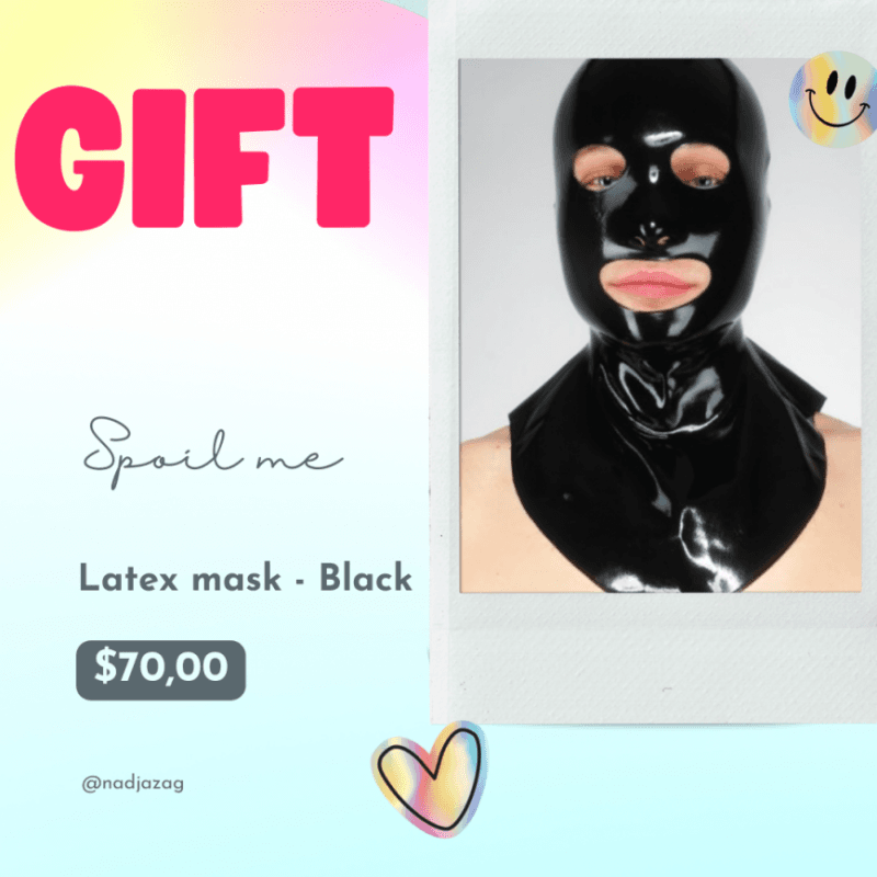 Latex mask Black