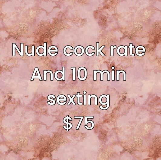 Nude cock rate and sexting bundle