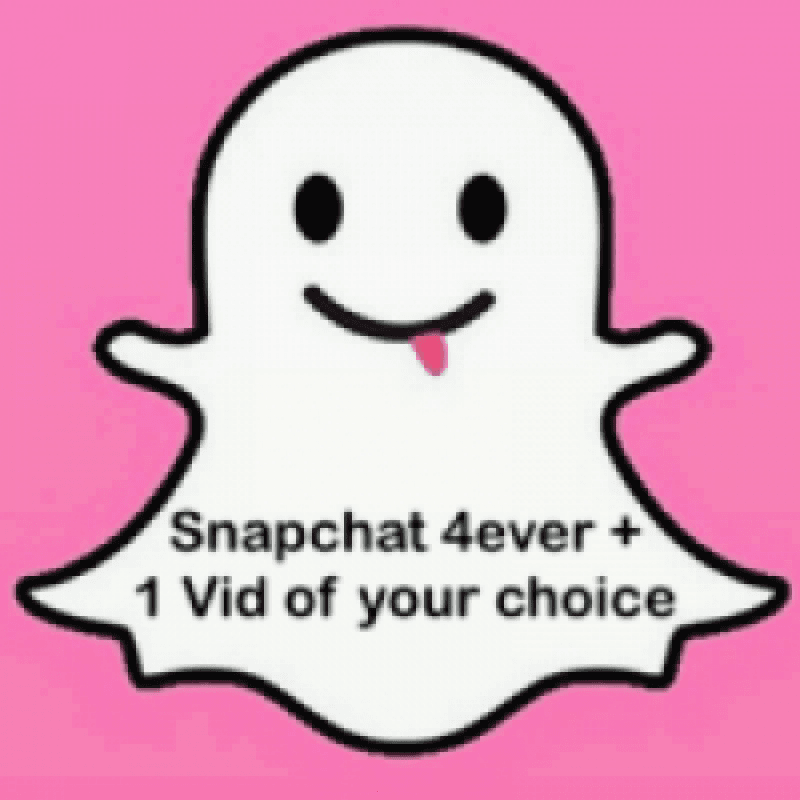 SNAPCHAT LIFETIME and VID OF YOUR CHOICE