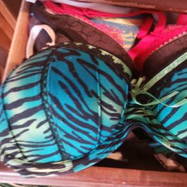 Tiger print push up bra