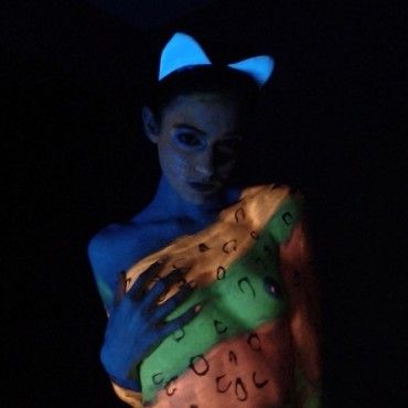 Blacklight Body Paint Photoset