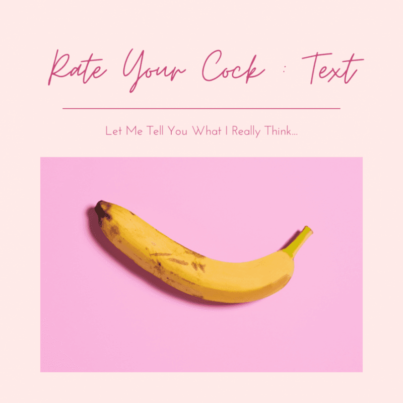 Rate Your Cock : Written