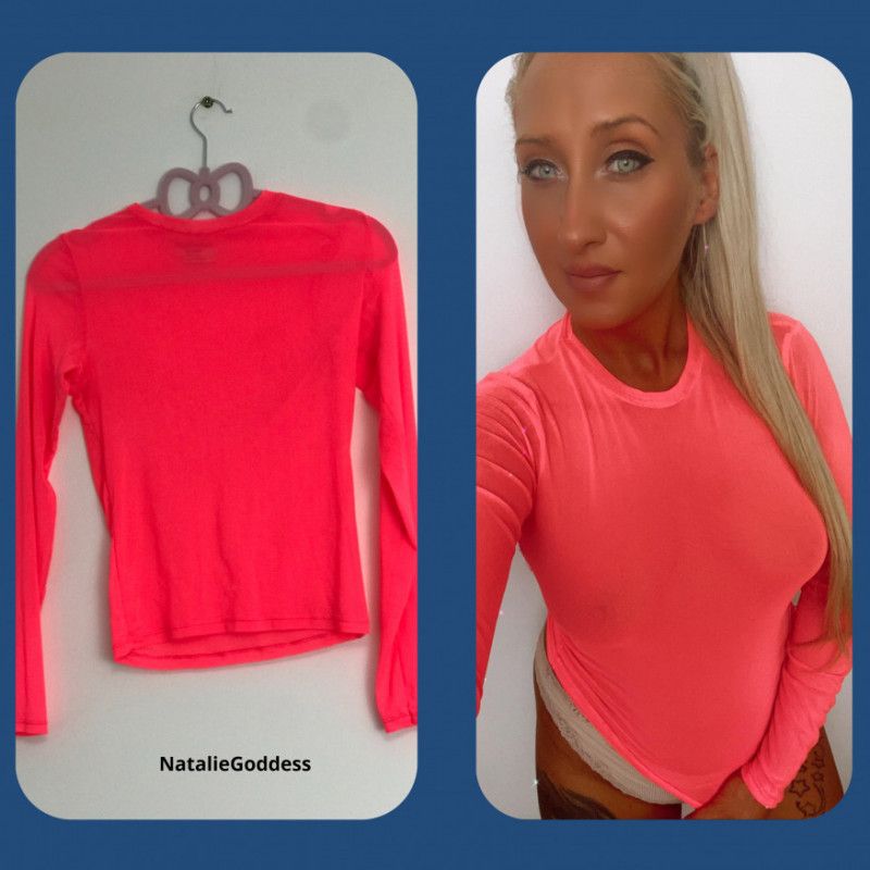 Pink Neon Blouse Size S