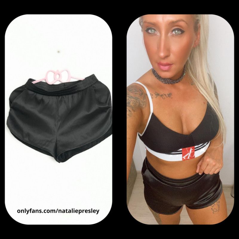 Black Leather Panties And Ck Bra