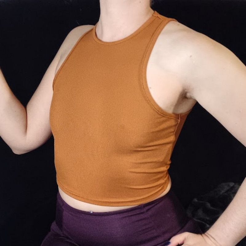 masturbated crop top