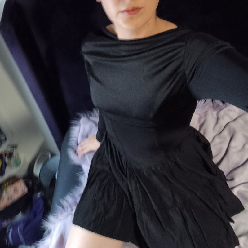 Black cum dress just for you