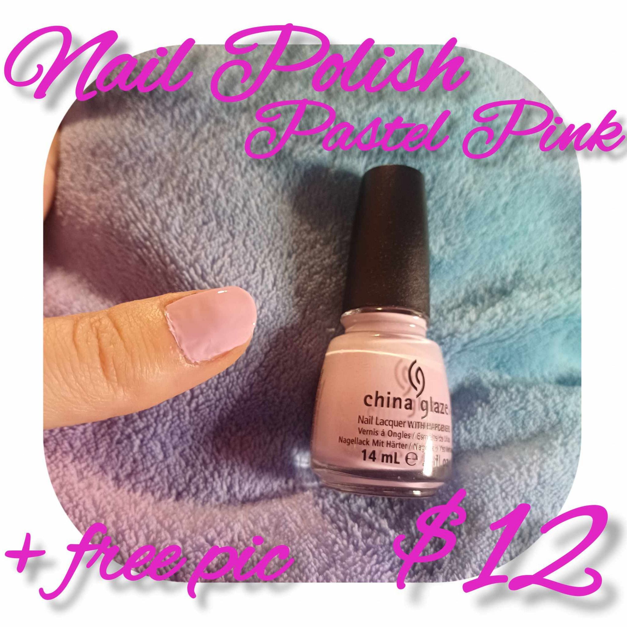 The girliest pastelpink nail polish